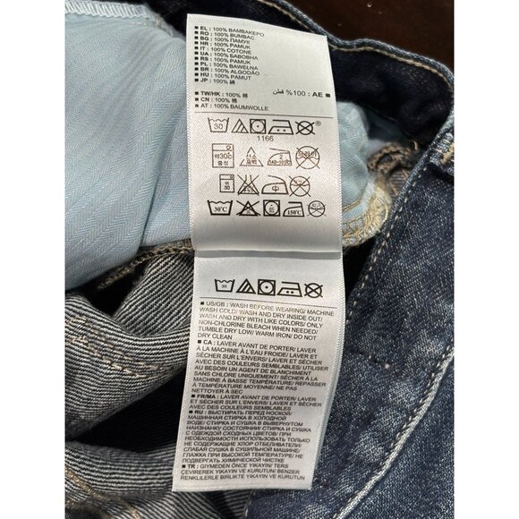 Gap 1969 Sexy Boyfriend Jeans Size 24 Dark Wash Distressed Denim - Picture 5 of 12